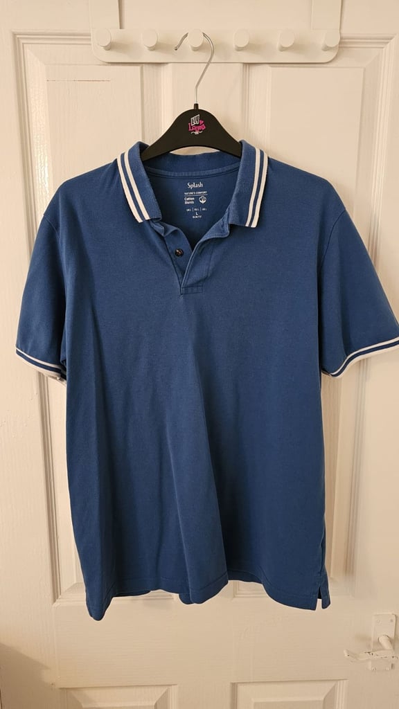 image for Splash Size Large Navy Blue Coloured Polo Shirt