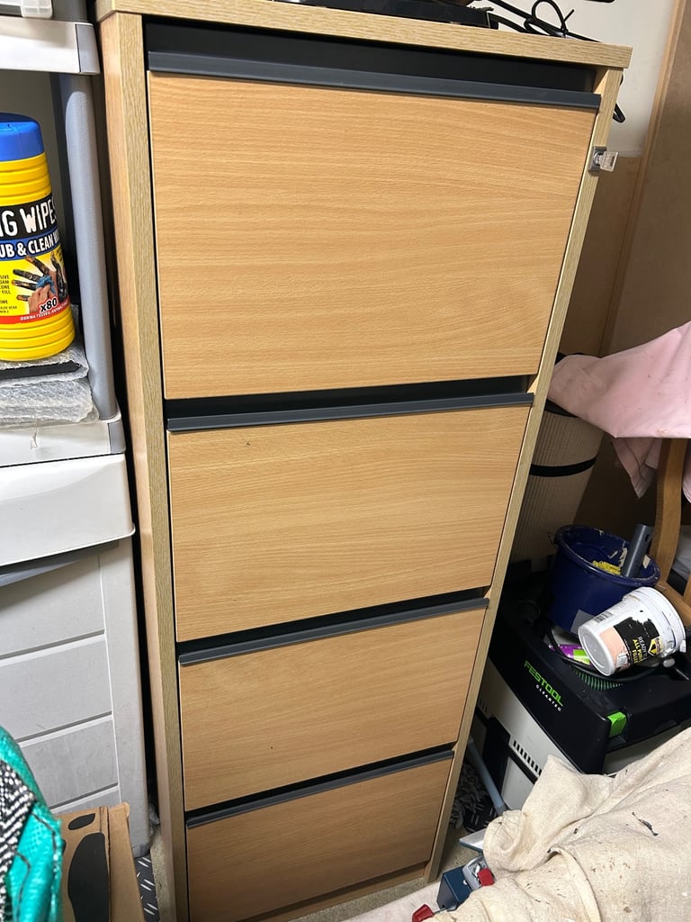 image for 4 drawer filing cabinet - for collection only, will need two people to move it