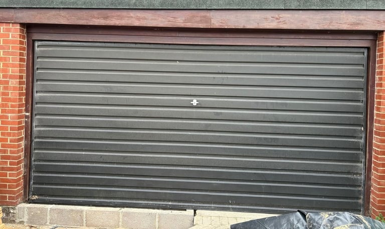 image for Double garage door & Merlin Prolift 230T Electric Opener