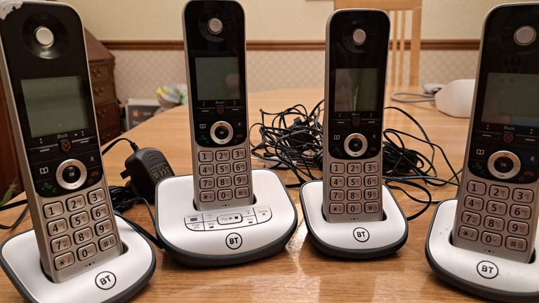 image for BT 4 Handset Landline Telephone Set