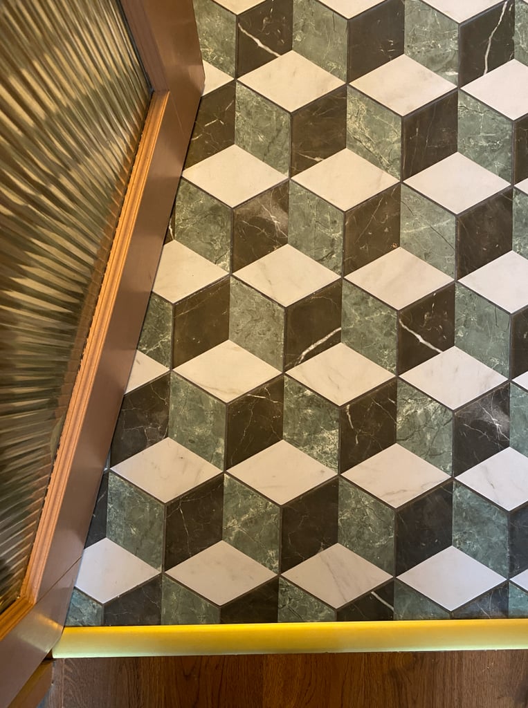 3D effect wall & floor tiles