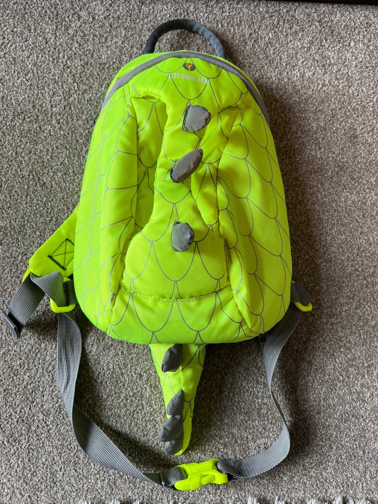 LittleLife Hi Vis Dinosaur Kids ActionPak Backpack Bag