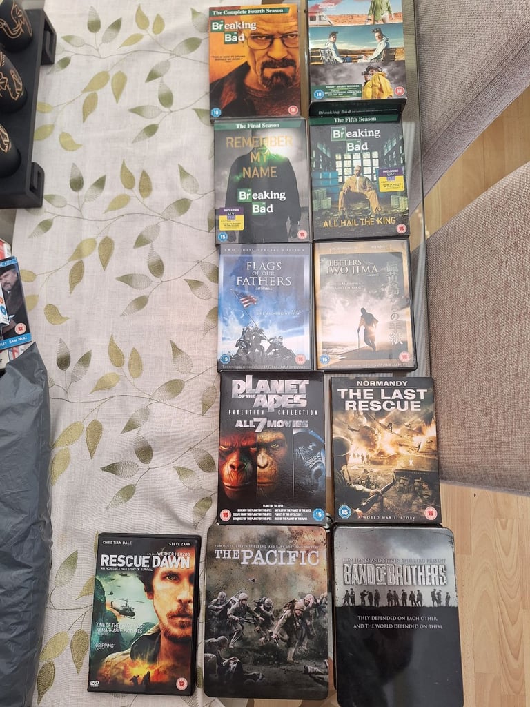 Big selection of dvd s   war films and action packed movies 