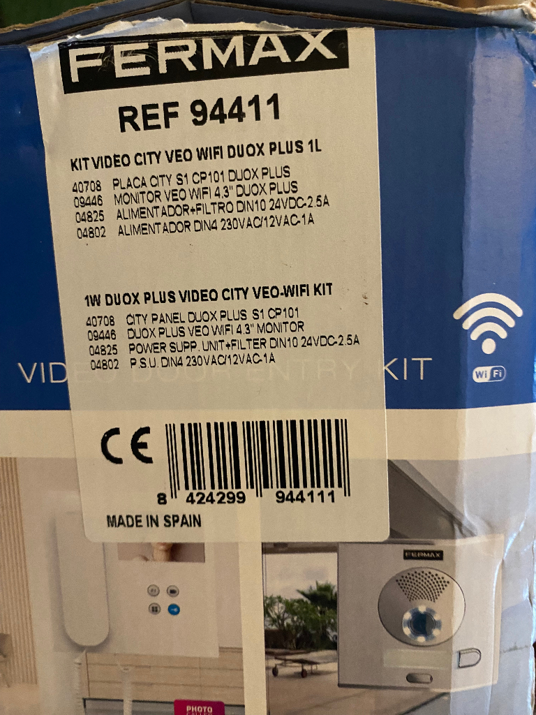 NEW (Boxed) VEO/Fermax Video Door Entry WiFi KIt