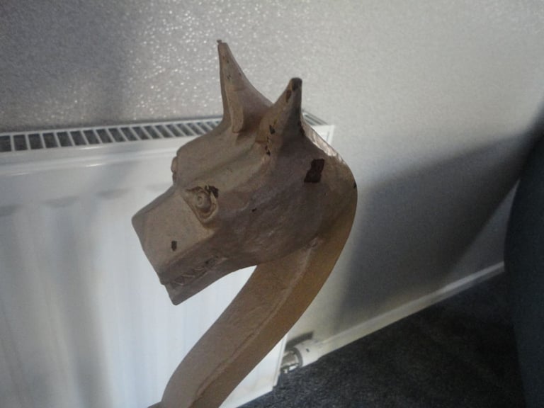 pair of heavy hand forged vintage ornate fire dogs , Andiron, wood burning fire 