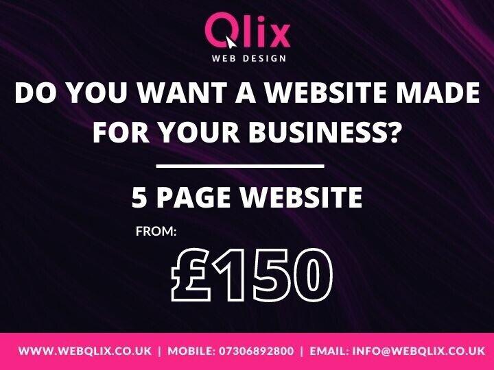 5 Pages Website from £150 /Web Design Service South Yorkshire / Web Designers/ online store website