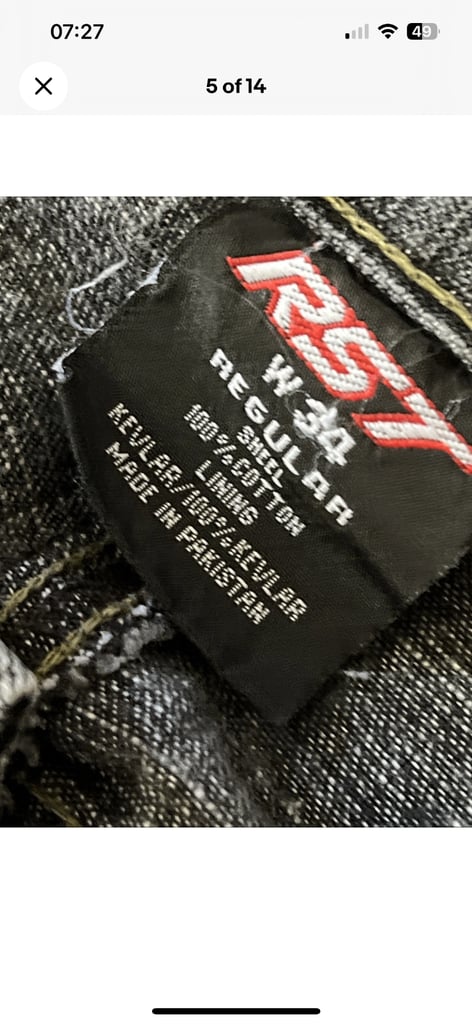 RST Motorbike Jeans 34 Regular, 