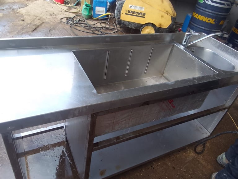 Commercial catering equipment sinks stainless steel restaurant kitchen trailer items 