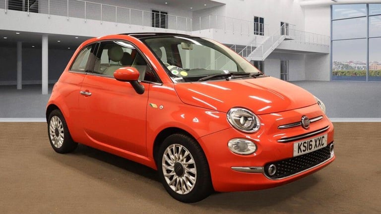 2016 Fiat 500 1.2 Lounge Euro 6 (s/s) 3dr HATCHBACK Petrol Manual