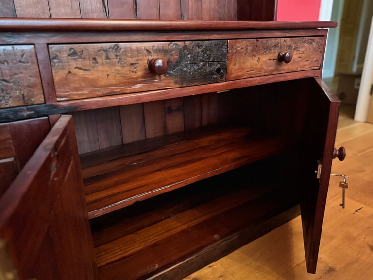 Jarabosky reclaimed Rhodesian Teak sleeper dining suite