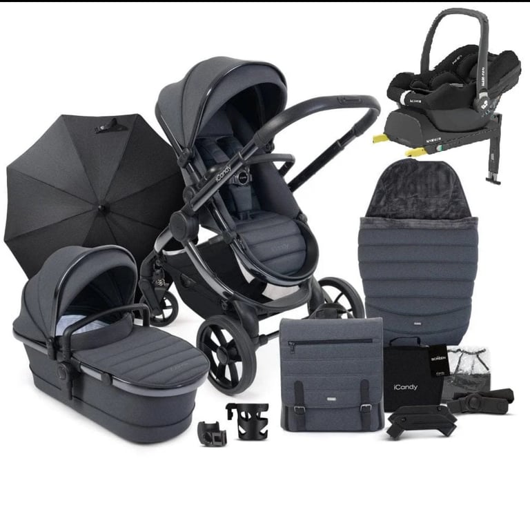 iCandy Peach 7 Full Travel System - Dark Grey