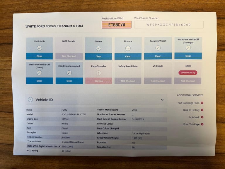 Ford Focus 1.5 EcoBlue Titanium X Euro 6 5dr DIESEL MANUAL 2019/68