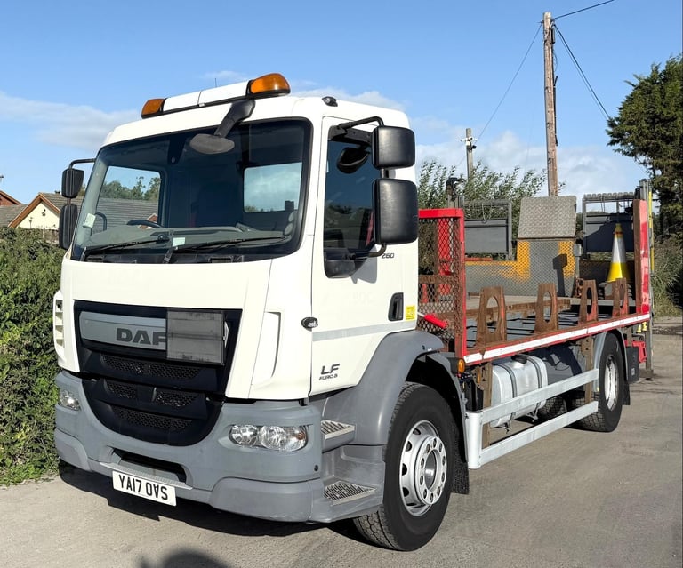 2017 DAF LF55,260 TIPPER SKIP GRAB CHASSIS+CAB 18 TON EURO-6 ULEZ 218,000 MILES
