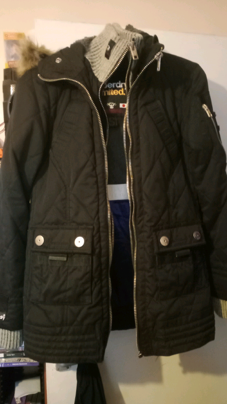 Ladies superdry coat size small