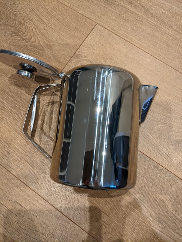 Large coffee pot. Stainless steel.