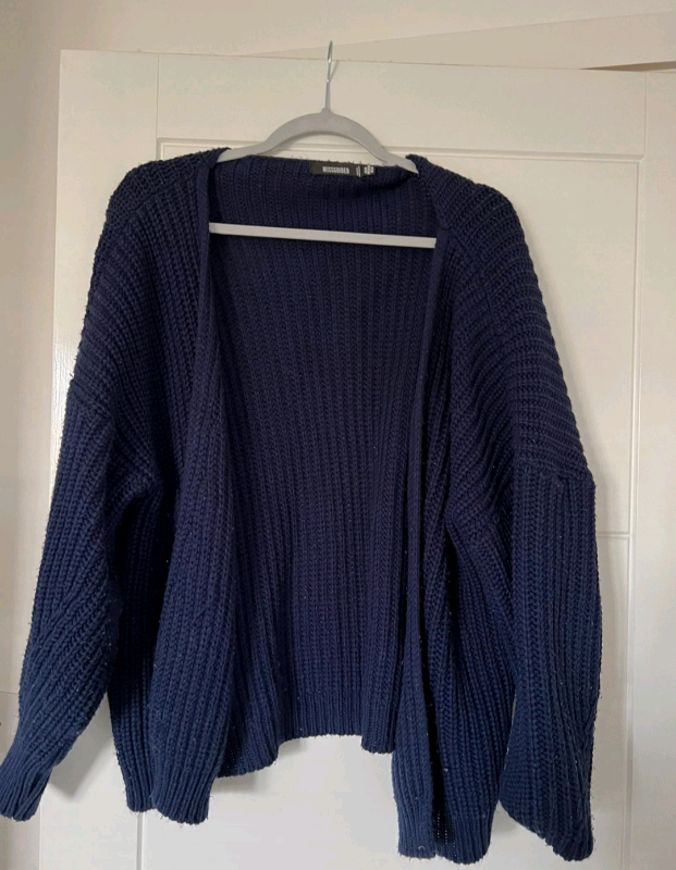 Missguided Thick Buttonless Knitted Cardigan, size 8 (S)