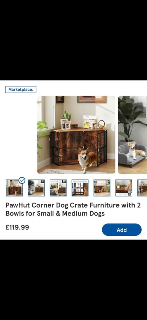 image for Wooden/ metal dog crate 