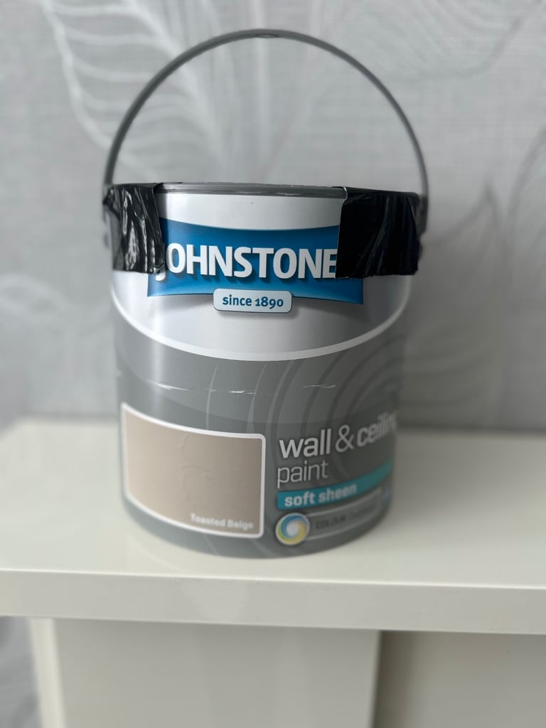 image for 4 x Johnstone Toasted Beige Soft Sheen Paint