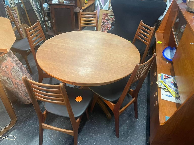 image for Vintage mid century tables and chairs, sideboards 