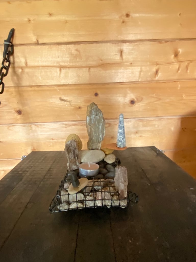 Handmade small candle holder 
