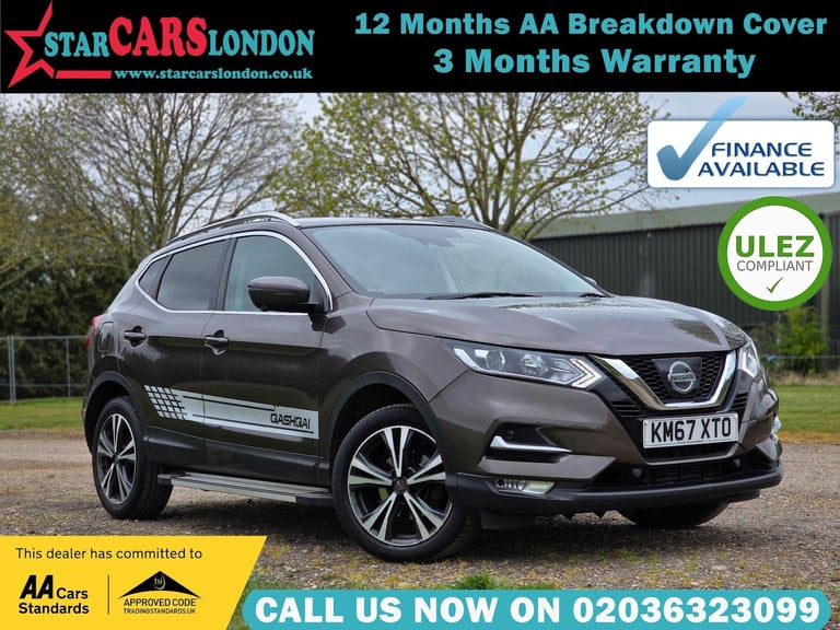 image for 2017 Nissan Qashqai 1.2 DIG-T N-Connecta XTRON Euro 6 (s/s) 5dr HATCHBACK Petrol Automatic
