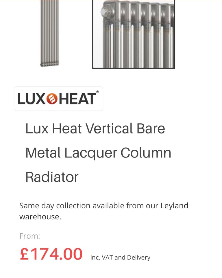 image for Brand new packaged vertical radiator 