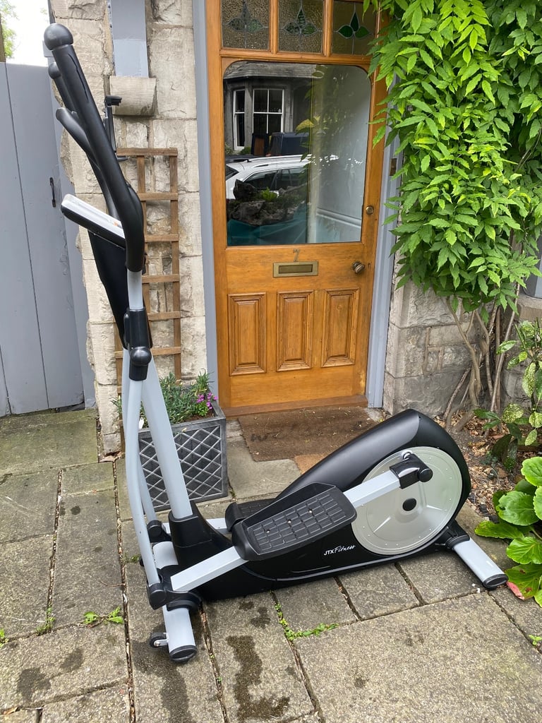 image for JTX Fitness Strider X7 16 Level Magnetic Resistance Cross Trainer Eliptical Bike Cycle