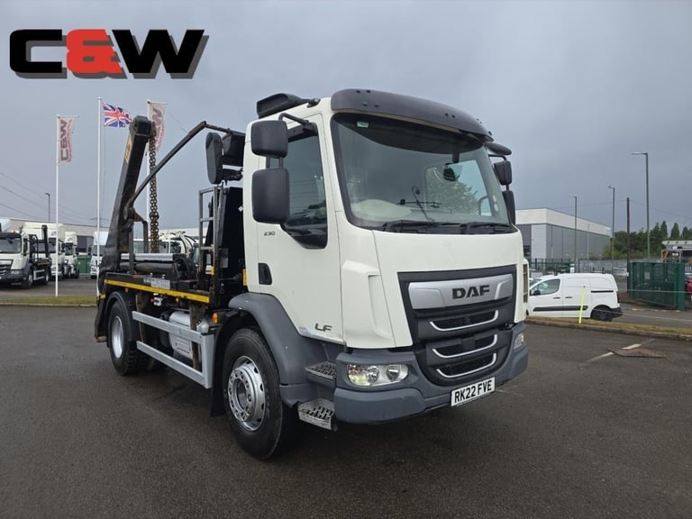 2022 (22) DAF FA LF 230 18T 4x2 Skip Loader - 166,000KMS