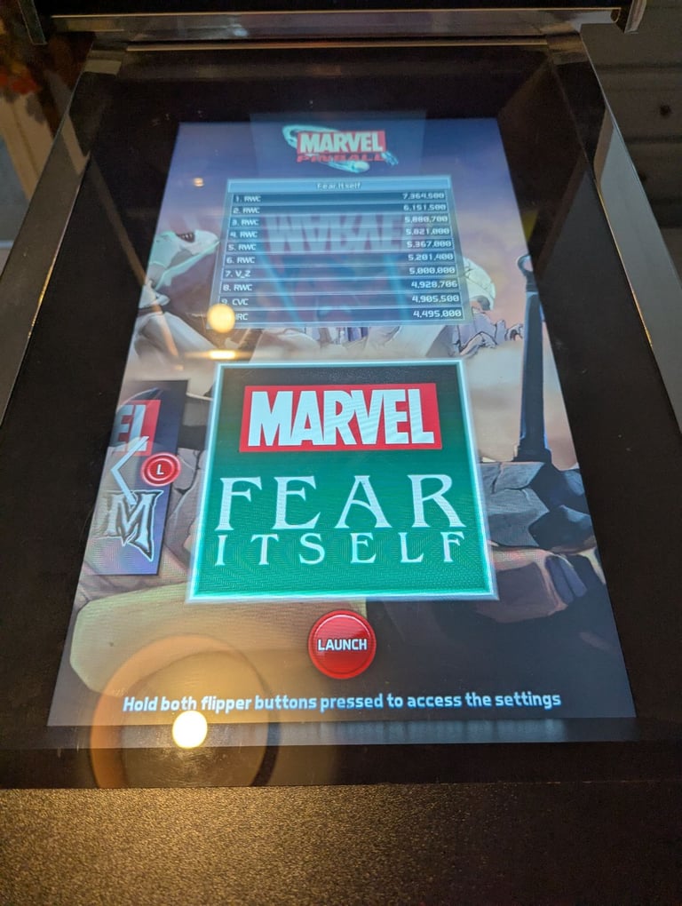 Marvel themed Digital Pinball machine - 10 boards