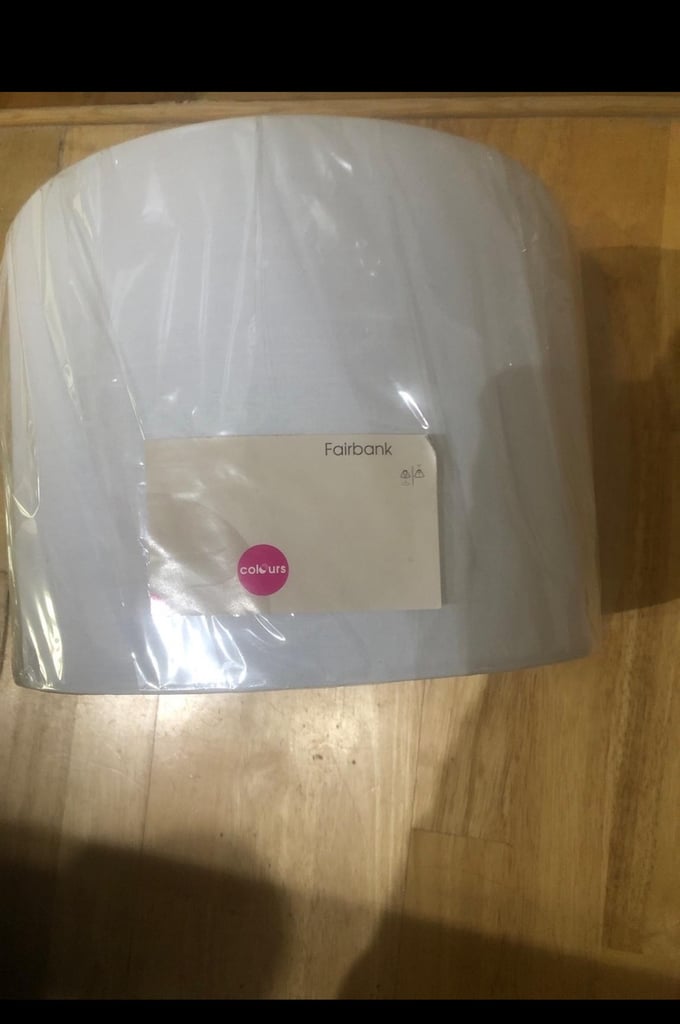 image for 2 x grey lamp shades