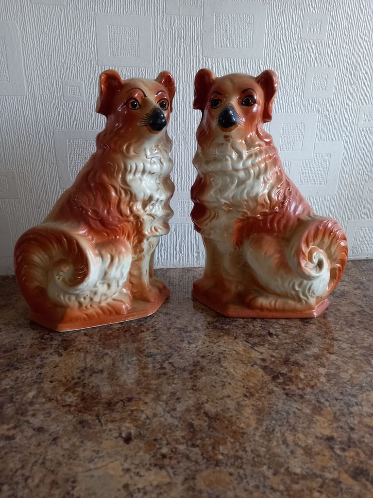 image for Ornamental spaniel dogs.