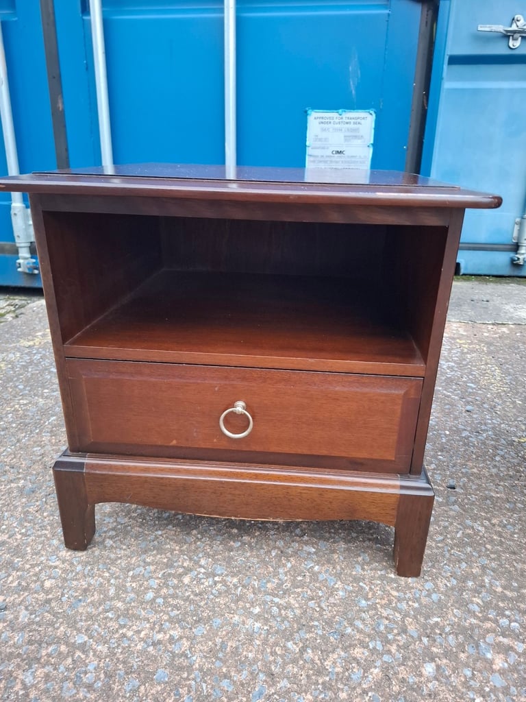 Stag bedside table