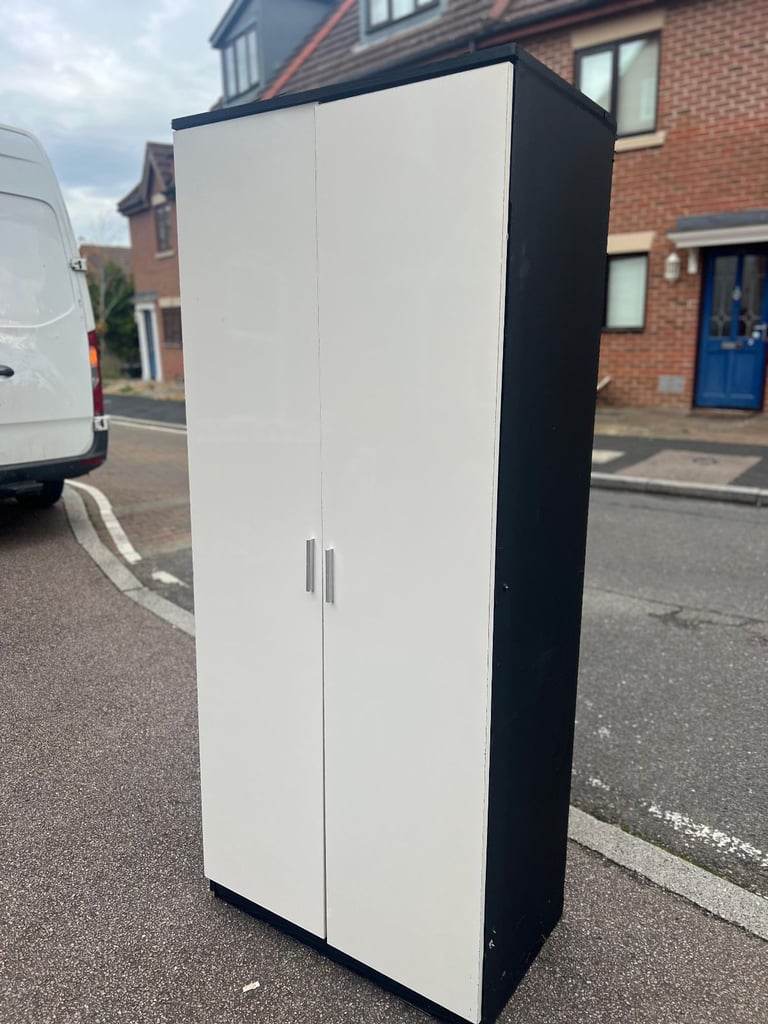 2door wardrobe with shelf (excellent condition)