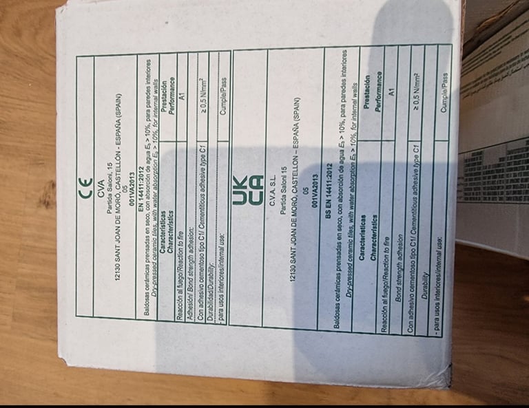 4 Boxes Of Mini Flat Gloss White Tiles 7.5 X 15cm