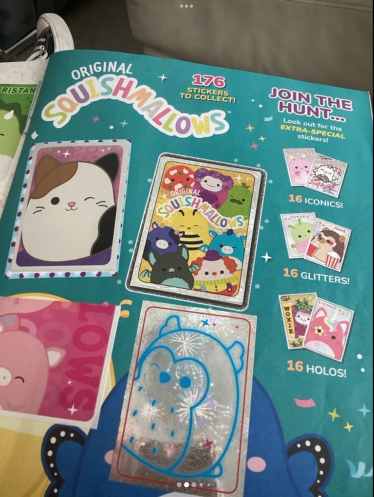 Squishmallow sticker book