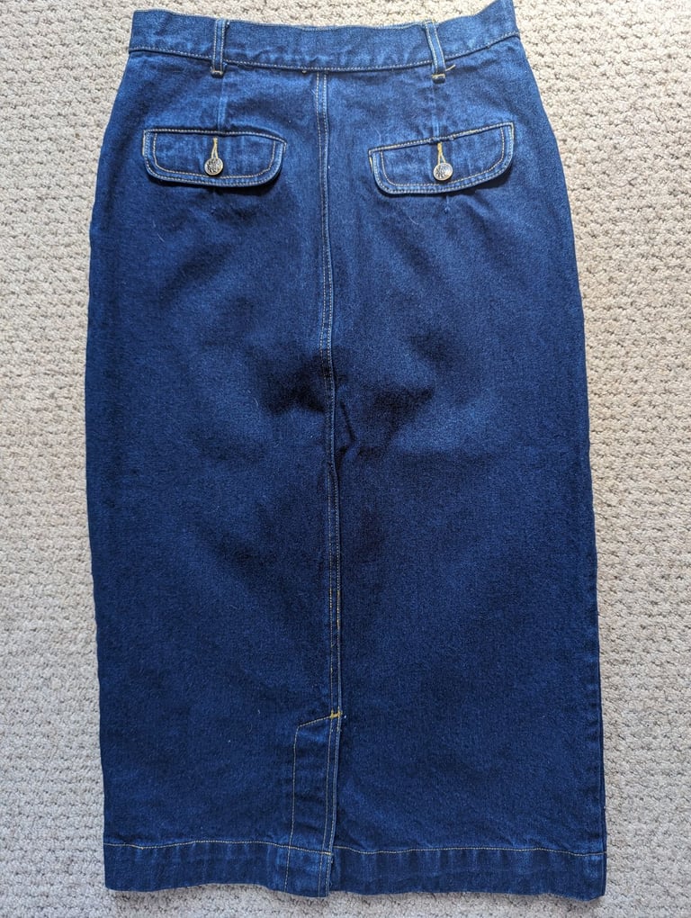 1980's ORIGINAL VINTAGE DENIM SKIRT!