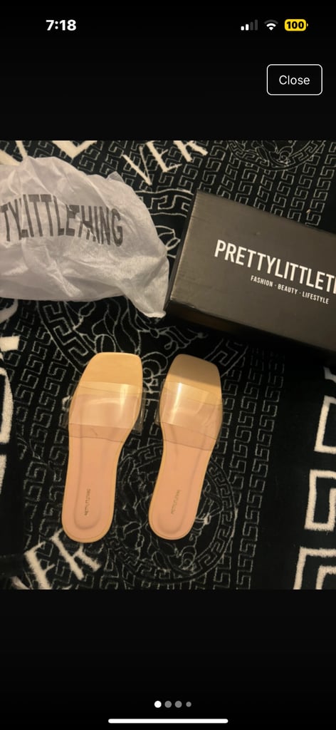 image for Clear strap pretty little thing sandals 