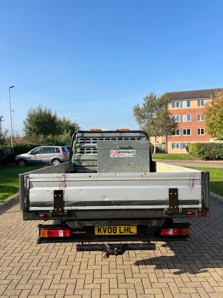 2008 Ford Transit T350 flatbed CrewCab! Twin axle! XLWB edition FSH! 