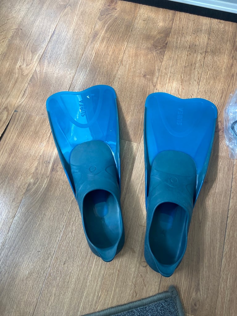 Flippers and new snorkel set