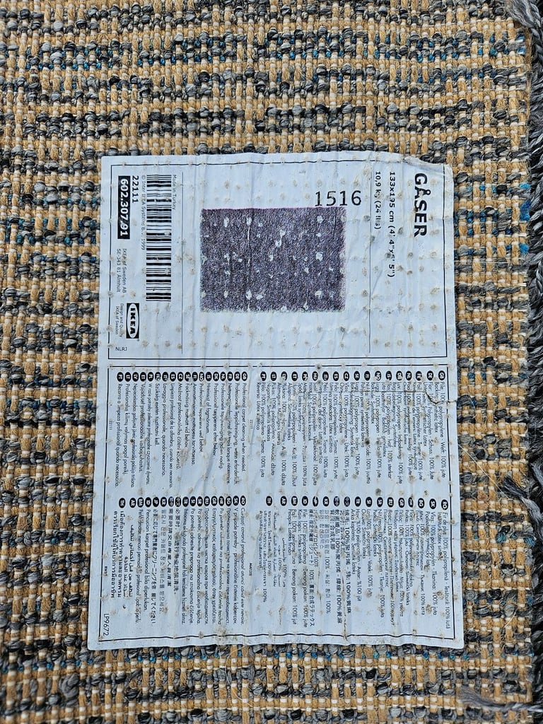 IKEA grey high pile rug / carpet £40