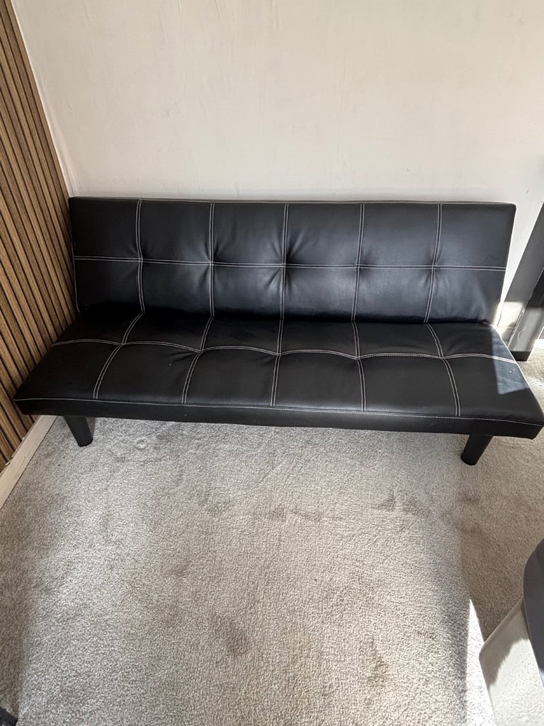 Leather sofa bed 