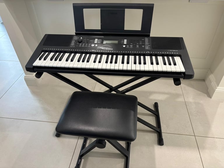 image for Yamaha PSR E363 keyboard with stand and stool 