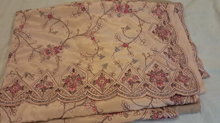 Embroidered saree with blouse