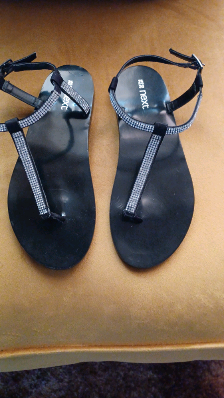 Next ladies flat sandals size 4