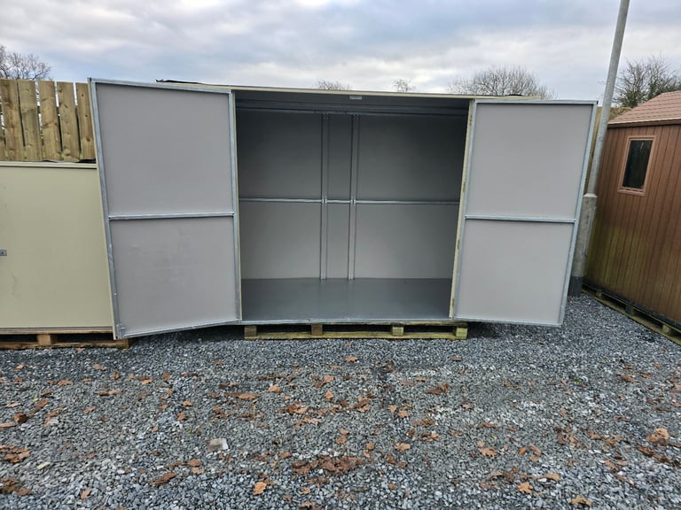 Steel storage boxes suitable building sites caravan parks gardens etc