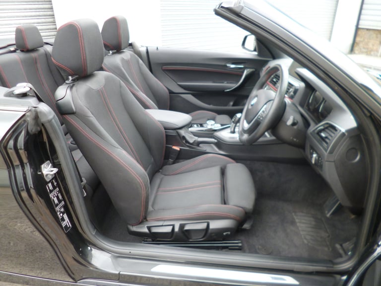BMW 218i Sport AUTO Convertible 2019 Black 46000 miles one owner FSH Superb 