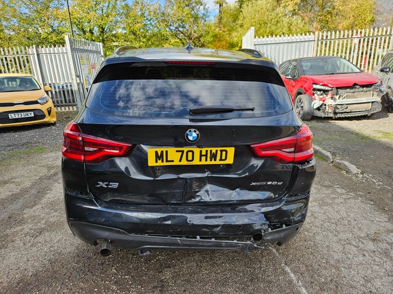 2020 70 BMW X3 xDrive20d MHT M Sport 5dr Step Auto Damaged Salvage