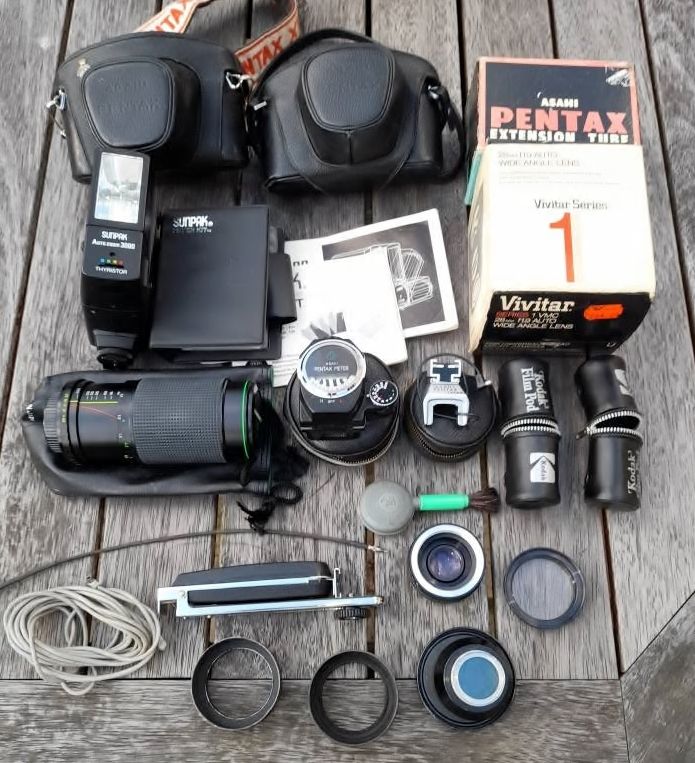 image for VINTAGE PENTAX CAMERA JOB LOT