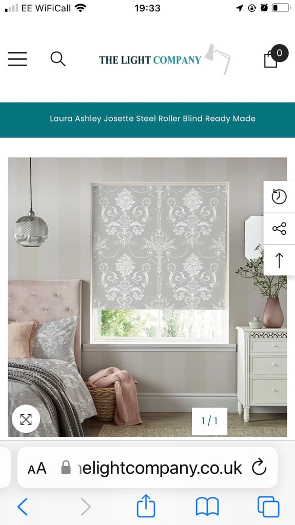 Laura Ashley roller blind Josette