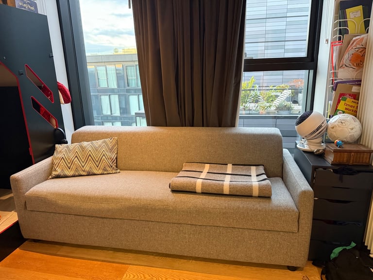 Custom-Made Sofa Bed –including Super King Mattress (180x200cm) – Kvadrat Hallingdal Fabric